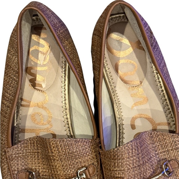 Sam Edelman Loraine Woven Raffia Horsebit Loafers Tan Size 9.5M main image 6
